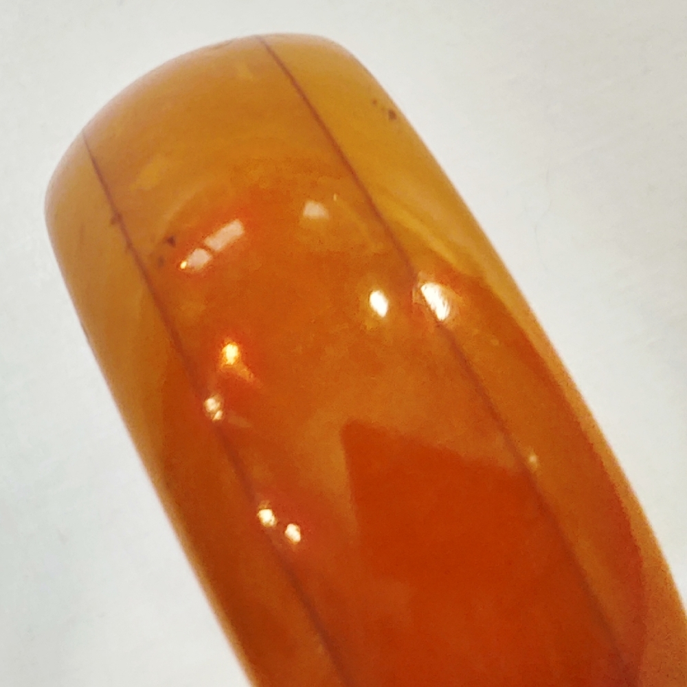 Vintage Butterscotch Layered Bakelite Cuff Bracelet - Picture 6 of 7